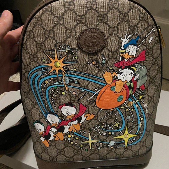 COPY - GUCCI backpack Disney Donald Duck  GG Supreme Monogram - Picture 4 of 8